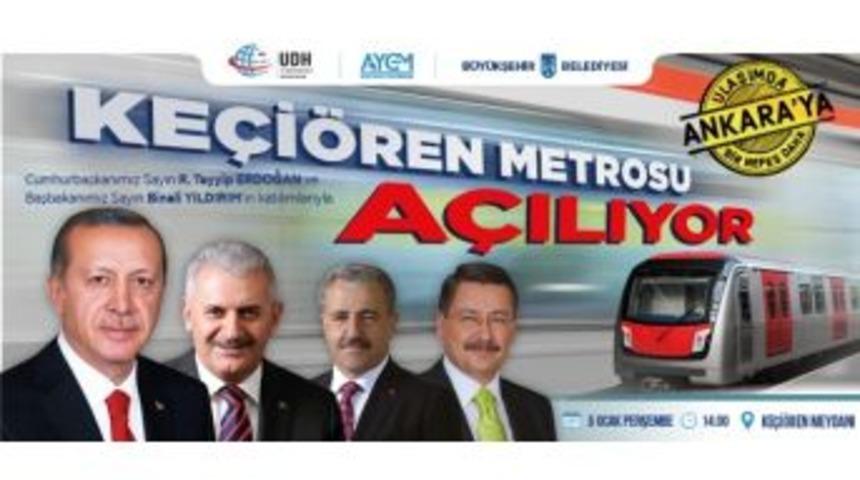 Ke&ccedil;i&ouml;ren Metrosu Yarın A&ccedil;ılıyor