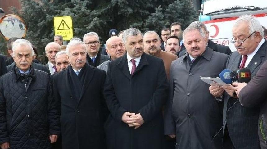 Kayseri&rsquo;den Halep Ve Musul&rsquo;a 12 Tır Yardım Malzemesi G&ouml;nderildi