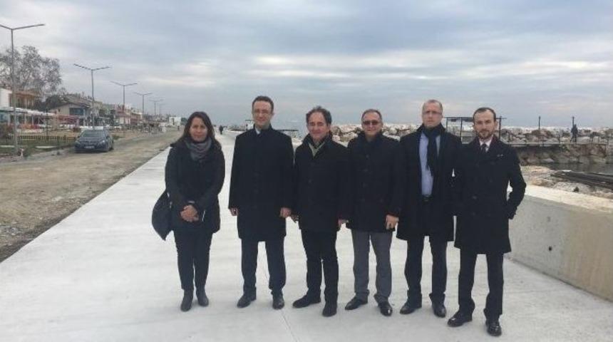 Altınoluk Sahil &Ccedil;alışmalarını İncelediler