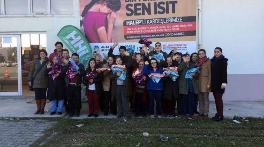 Kocaman Y&uuml;reklerden Halep&rsquo;e Yardım Eli