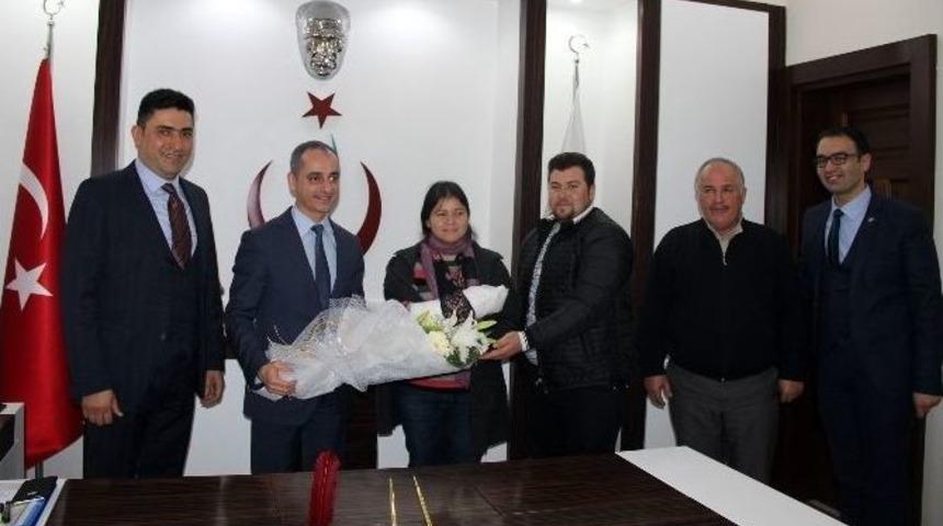 Sağlık M&uuml;d&uuml;r&uuml; Tekin&rsquo;e Teşekk&uuml;r Ziyareti