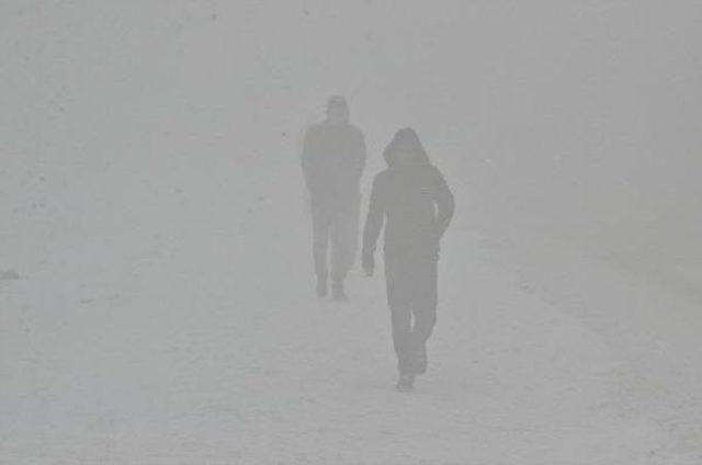 Yüksekova'da Soğuk Hava Ve Sis Etkili Oluyor