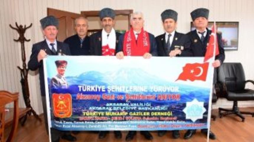 Aksaray Belediyesi Gazileri Sarıkamış&rsquo;a G&ouml;nderiyor