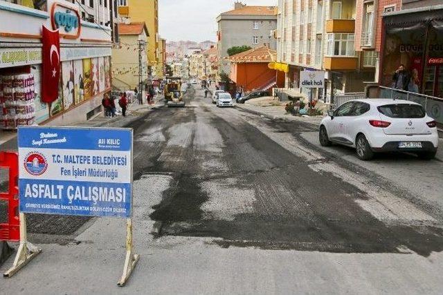 Maltepe’de 2016’da 40 Kilometre Yol Asfaltlandı