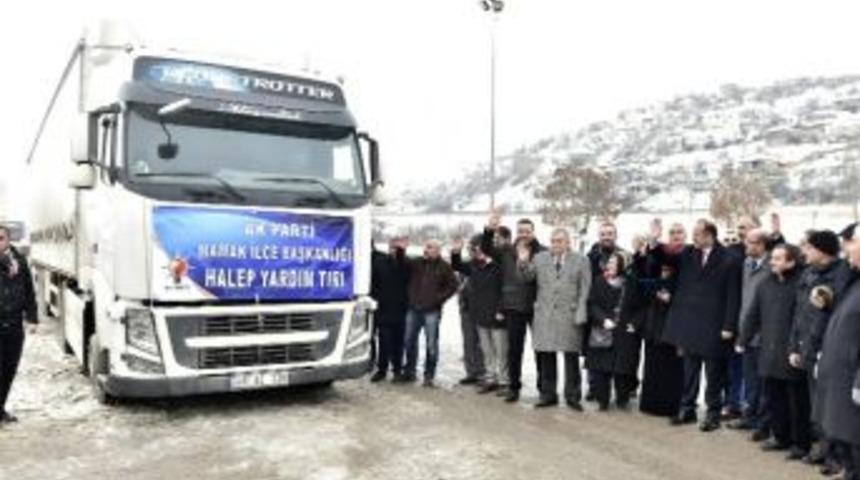 Tırlar Halepliler İ&ccedil;in Yola &Ccedil;ıktı