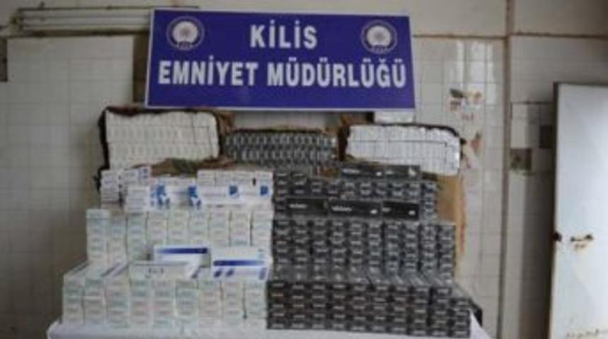 Kilis'te, 12 Bin Ka&ccedil;ak Sigara Ele Ge&ccedil;ti