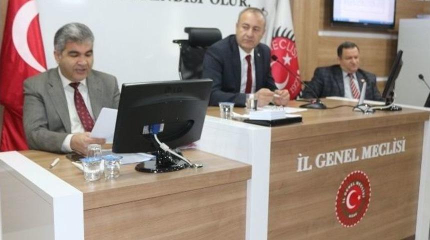 İl Genel Meclisinden 3 Madde Kabul Edildi