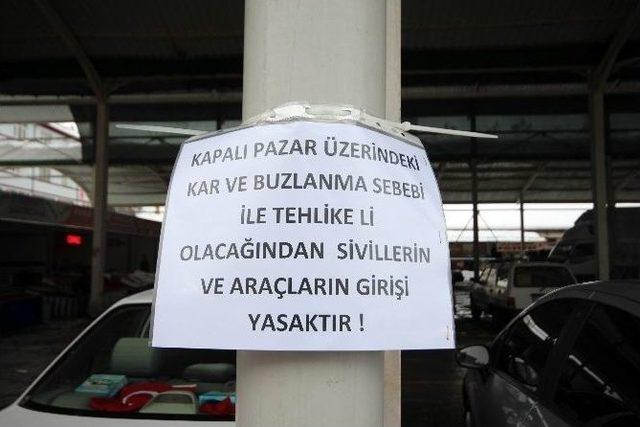 Beyşehir’de Kapalı Pazar Yeri Güvenlik Gerekçesiyle Kapatıldı