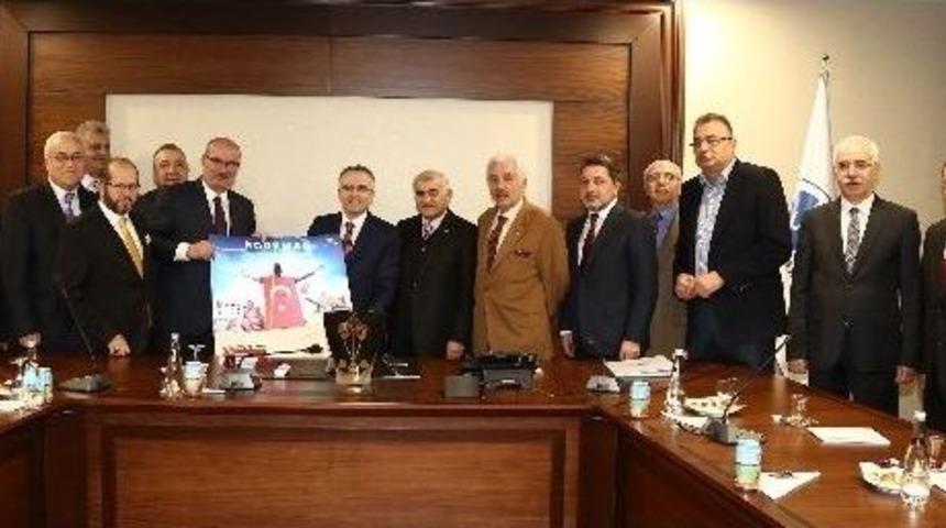 Ato Y&ouml;netimi Maliye Bakanı Ağbal&rsquo;ı Ziyaret Etti