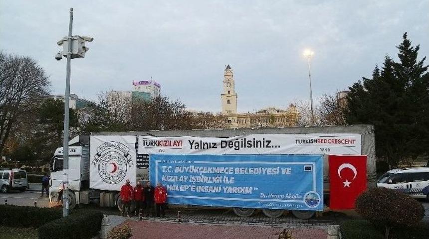 B&uuml;y&uuml;k&ccedil;ekmece&rsquo;den Halep&rsquo;e Yardım Eli
