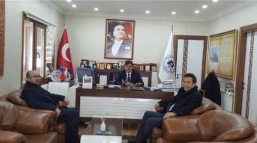 Başkan Yal&ccedil;ın&rsquo;a Boz&uuml;y&uuml;k Belediye Başkan Yardımcıları Eldemir Ve Kuru&rsquo;dan Ziyaret