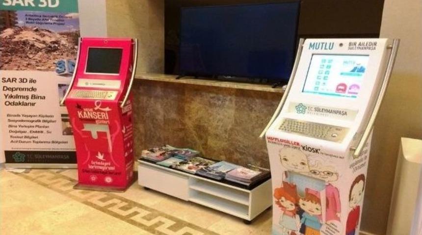S&uuml;leymanpaşa&rsquo;da Yaşam Kiosk&rsquo;lar İle Kolaylaşıyor