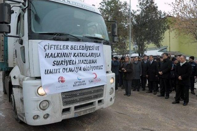 Çifteler Halkı, Suriyeli Mazlumların Umudu Oldu