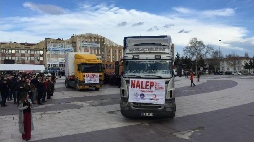 Kyk Sakarya İl M&uuml;d&uuml;rl&uuml;ğ&uuml; Halep&rsquo;e Yardım Tır&rsquo;ı G&ouml;nderdi