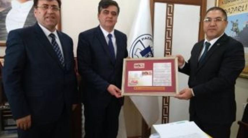 Bilecik Ptt Başm&uuml;d&uuml;r&uuml; Bozkurt&rsquo;tan Başkan Yal&ccedil;ın&rsquo;a Ziyaret