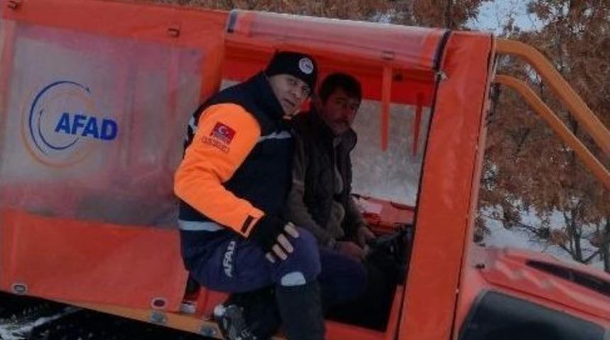 Dağda Mahsur Kalan Vatandaşı Afad Ekipleri Kurtardı