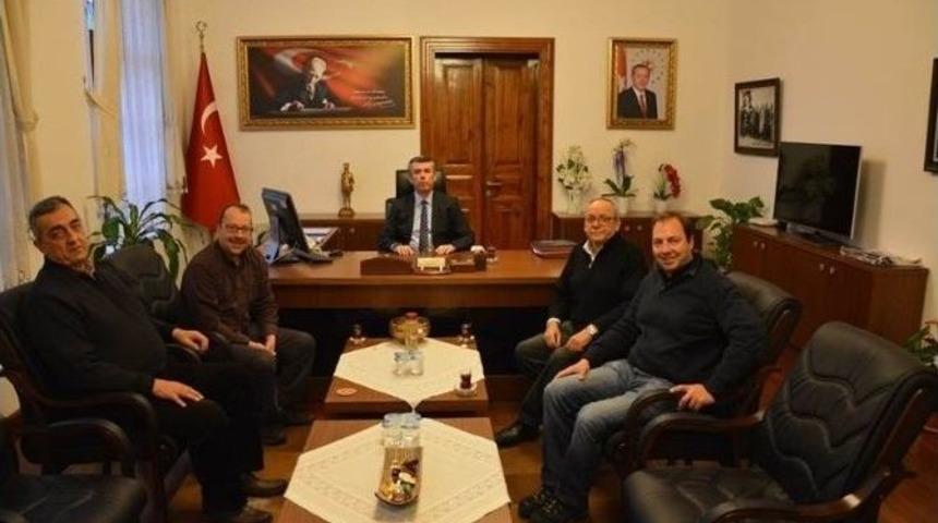 Federasyon &Uuml;yelerinden Kaymakama Ziyaret