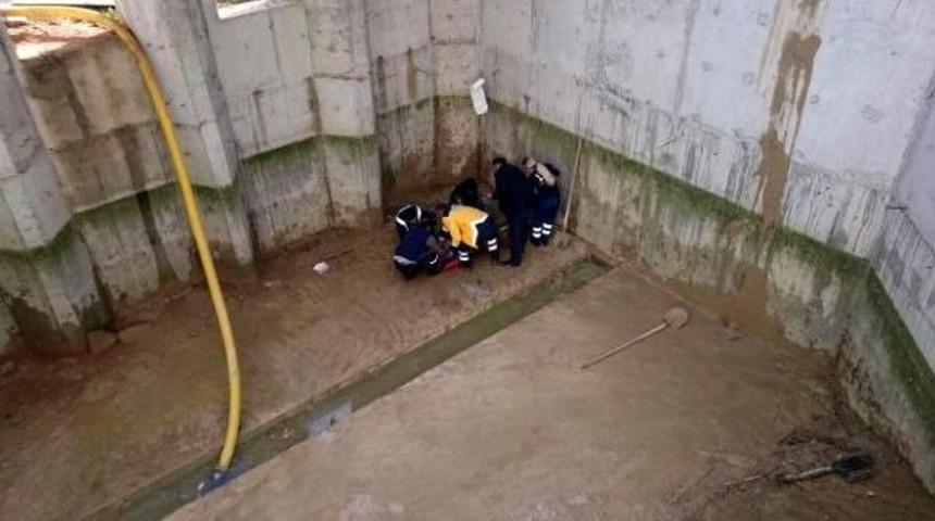 Temel &Ccedil;ukuruna D&uuml;şen Iş&ccedil;i, Vin&ccedil;le Kurtarıldı