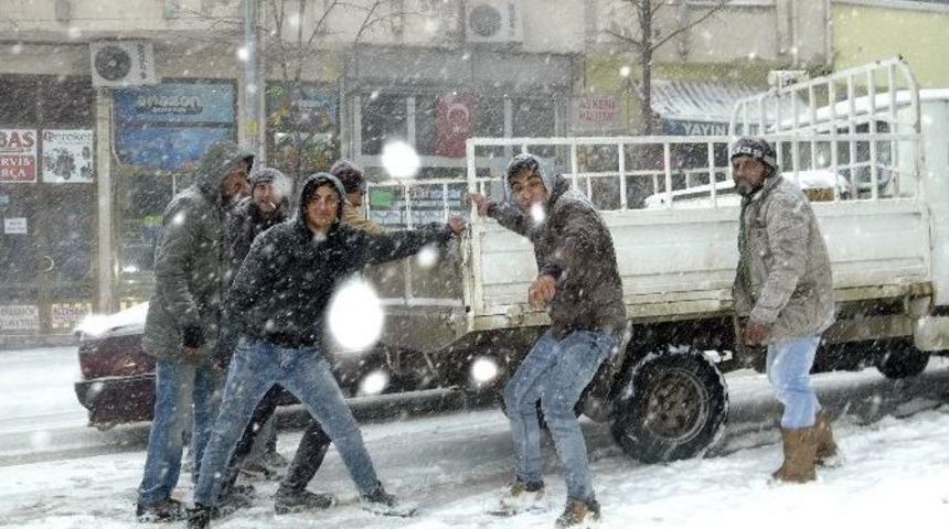 Tekirdağ&rsquo;da Kar Yağışı