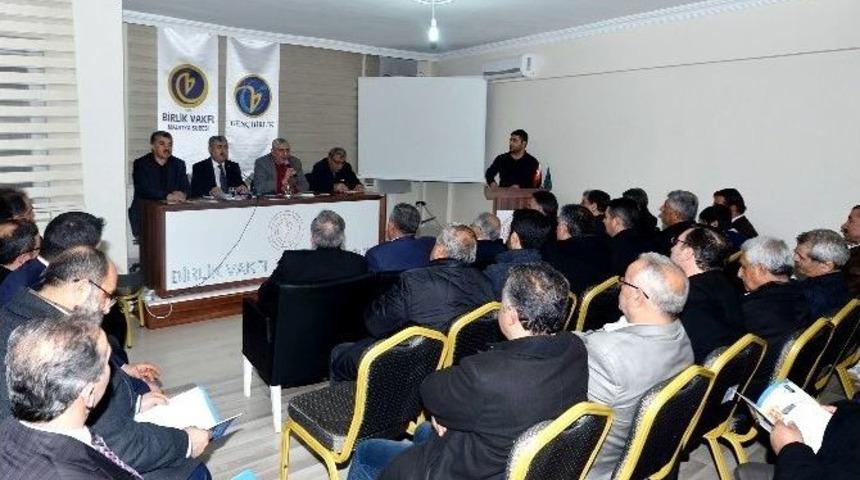 Polat, Birlik Vakfı Malatya Şubesinin Konuğu Oldu