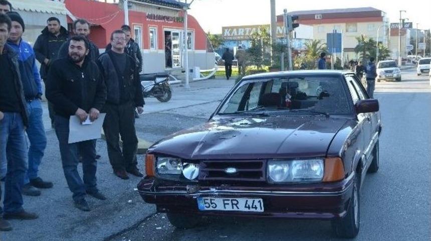Otomobilin &Ccedil;arptığı Yaya Ağır Yaralandı