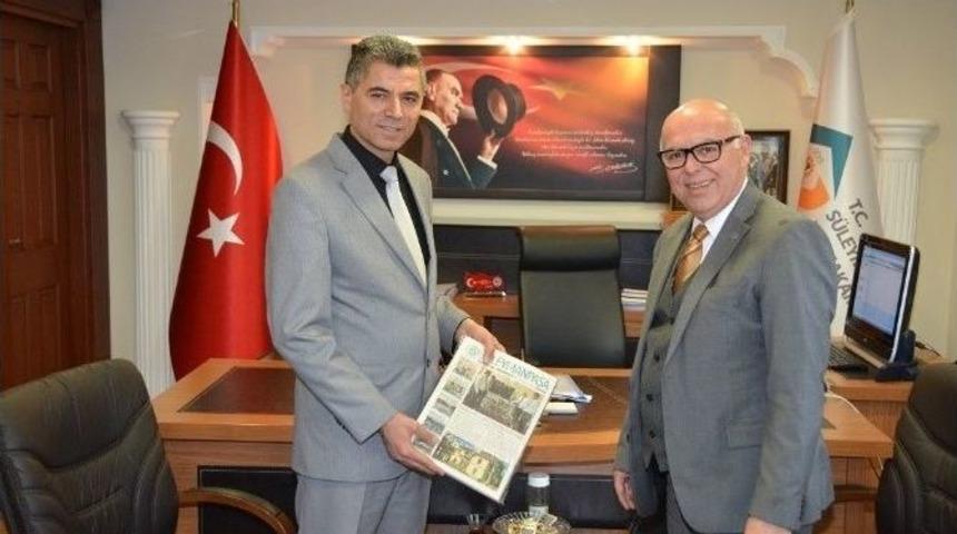 Başkan Eşkinat&rsquo;tan S&uuml;leymanpaşa Yeni Kaymakamı Arslan Yurt&rsquo;a Hayırlı Olsun Ziyareti