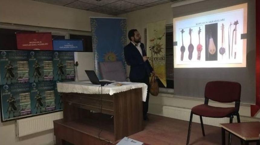 G&uuml;neş Vakfı&rsquo;nda &ldquo;t&uuml;rk K&uuml;lt&uuml;r&uuml;&rsquo;nde Kopuz&rdquo; Konferansı