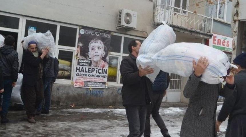 Gen&ccedil;&rsquo;ten Halep&rsquo;e İlk Yardım Konvoyu Yola &Ccedil;ıktı