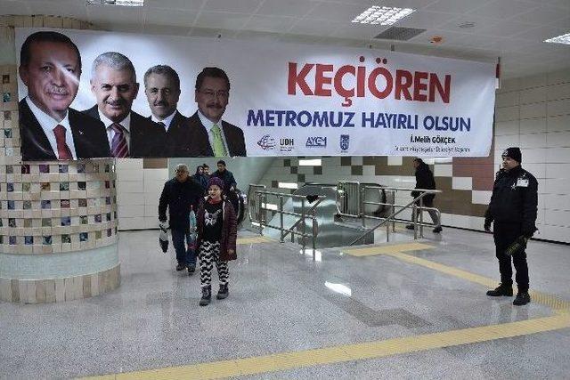 Keçiören’de Metro Sevinci