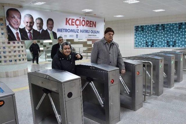 Keçiören’de Metro Sevinci