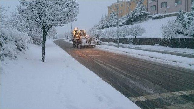 Kocaeli’de Kar Yağışı Kartpostallık Görüntüler Oluşturdu