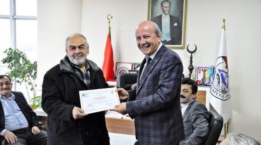 S&ouml;ğ&uuml;t&rsquo;te Başarılı Kursiyerler Sertifikalarını Aldı