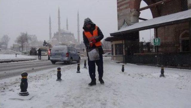 Trakya&rsquo;Da Kar Ve Soğuk Hayatı Fel&ccedil; Etti 2