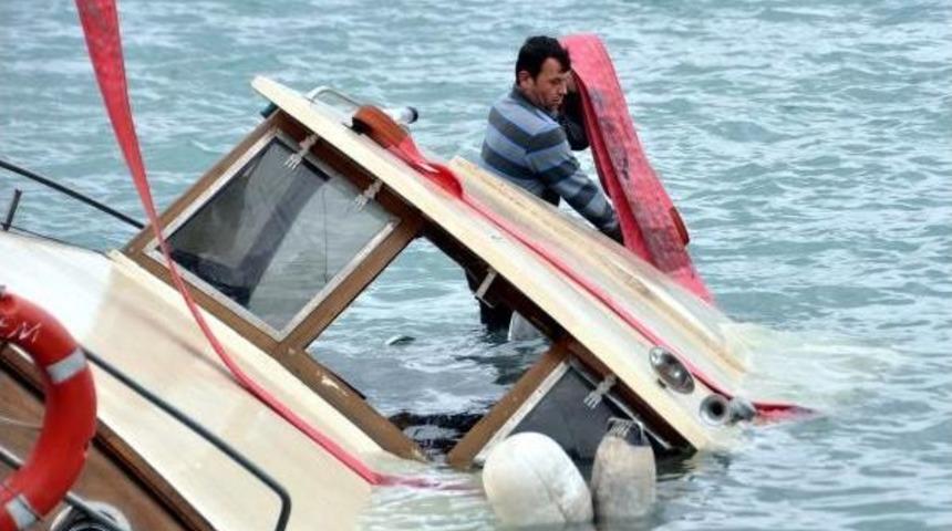 Bodrum'da Lodos Tekne Batırdı