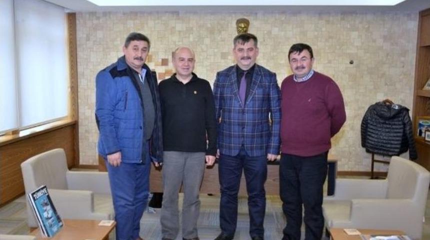 Başkan Mehmed Ali Saraoğlu&rsquo;na Veda Ziyareti