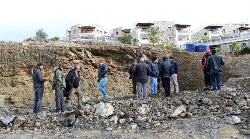 Bodrum&rsquo;da İnşaat Alanında G&ouml;&ccedil;&uuml;k Meydana Geldi