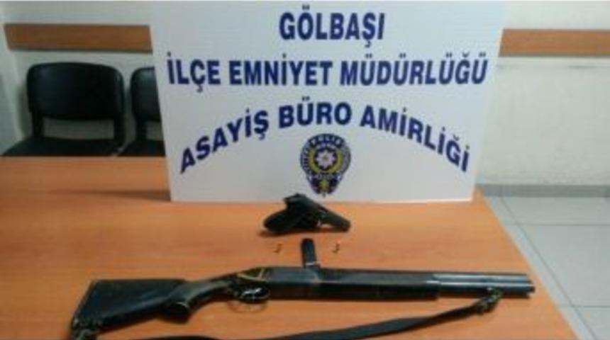 G&ouml;lbaşı&rsquo;nda Silah Ka&ccedil;ak&ccedil;ılarına Operasyon