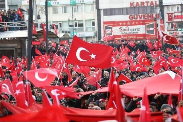 Malatya'da Terör Protestosuna Onbinler Katıldı