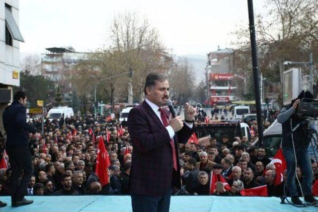 Malatya'da Terör Protestosuna Onbinler Katıldı