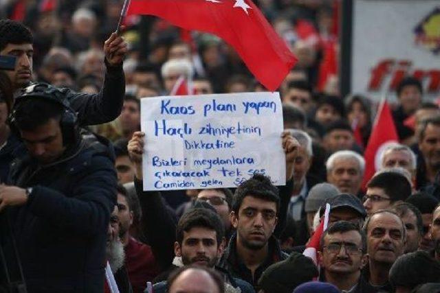 Malatya'da Terör Protestosuna Onbinler Katıldı