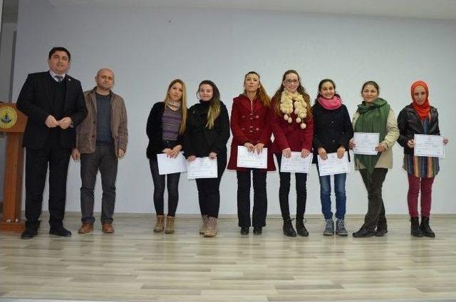 Milas&rsquo;ta 5 Ayrı Kursa Katılanlara Belgeleri Verildi 2