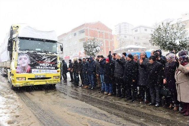 Kardeşlik Tırları Halep İçin Yola Çıkarıldı