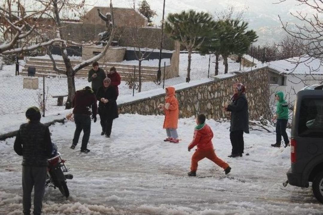 Aydın&rsquo;da Kar Sevinci