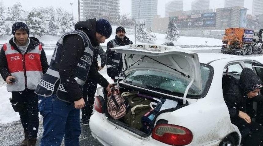 Polis Karda Da Uygulamalarına Devam Ediyor