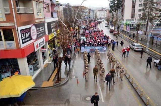 Tokat'ta Sarıkamış Şehitleri Için Yürüyüş