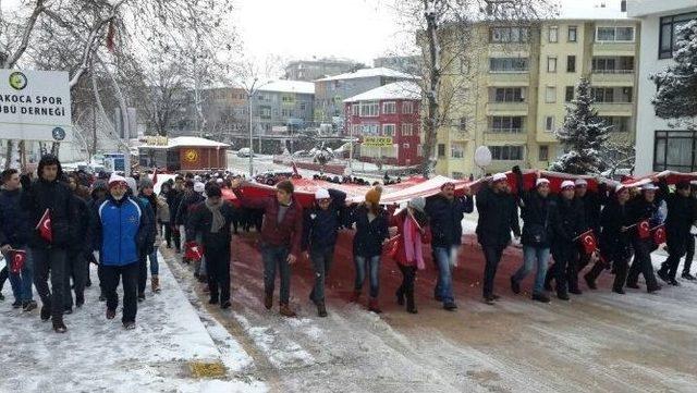 Akçakocalılar Sarıkamış Şehitleri İçin Yürüdüler