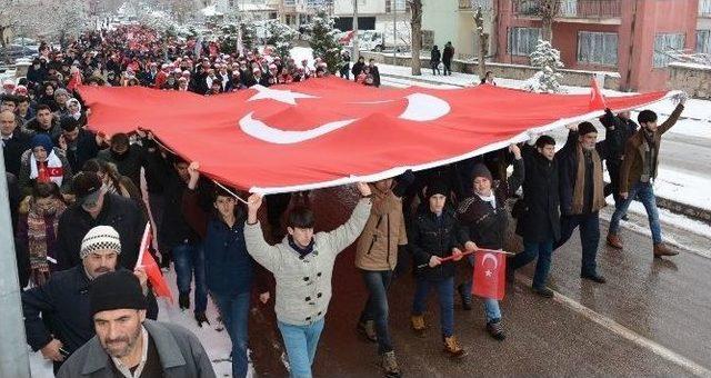 Aksaray’da Sarıkamış Şehitleri İçin Yürüdüler