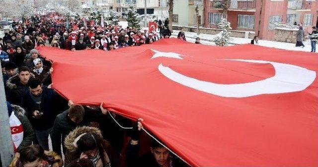 Aksaray’da Sarıkamış Şehitleri İçin Yürüdüler