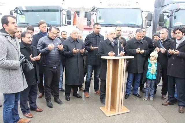 Suriye İçin Yardım Tırları Yola Çıktı 1