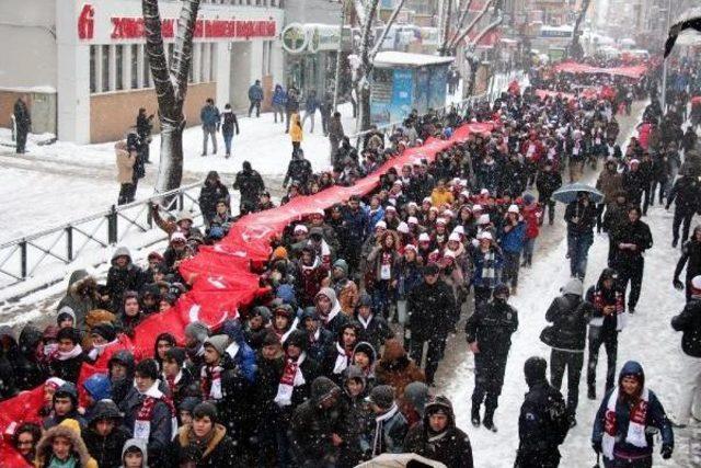 Zonguldak’Ta Sarıkamış Yürüyüşü